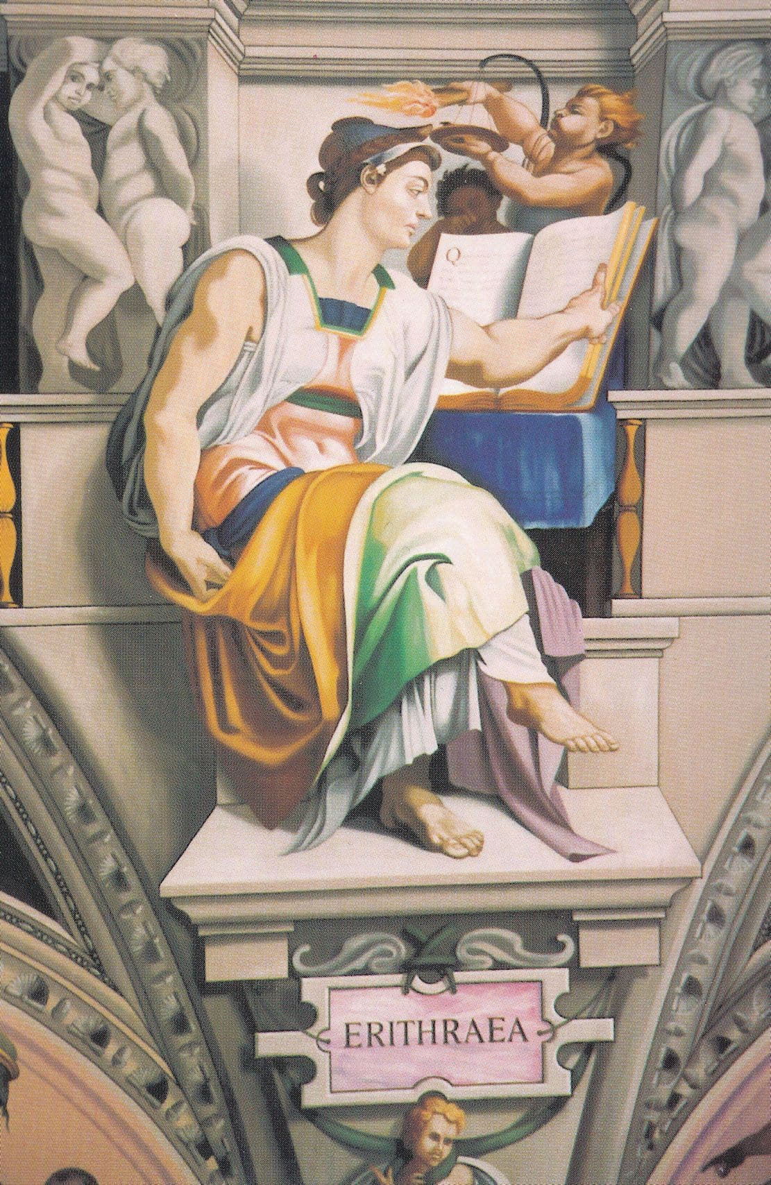 Erithraea Sistine Chapel Church Of The English Martyrs Sussex Postcard