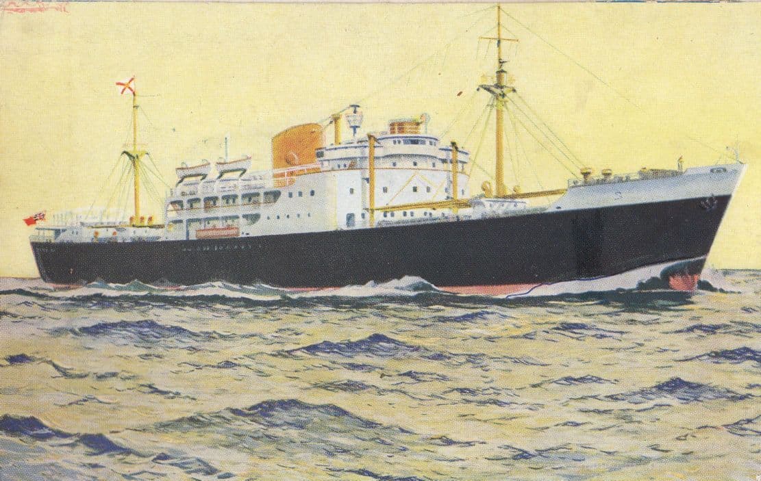 Escalante Royal Mail Ship Old Postcard
