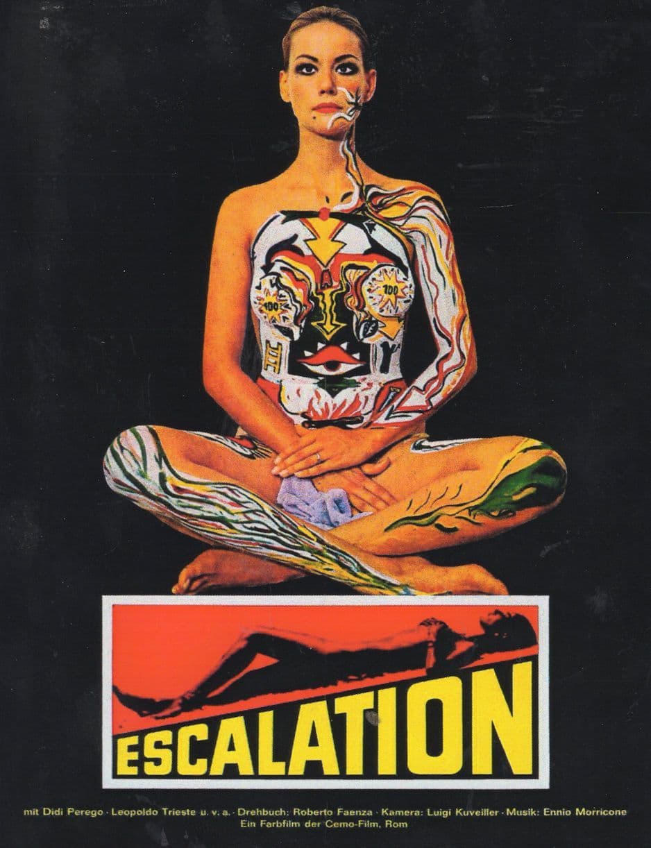 Escalation Italian Cult 1960s Film Tattoo Body Art Postcard