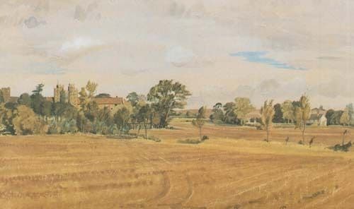 Essex Layer Marney Towers Watercolour Wick John Doyles Painting Rare Postcard