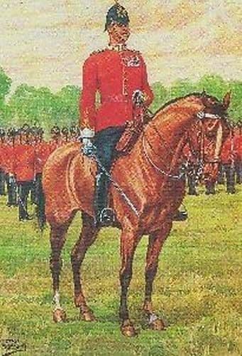 Essex Military Regiment Commanding Officer Uniform Salute WW1 Drawing Postcard