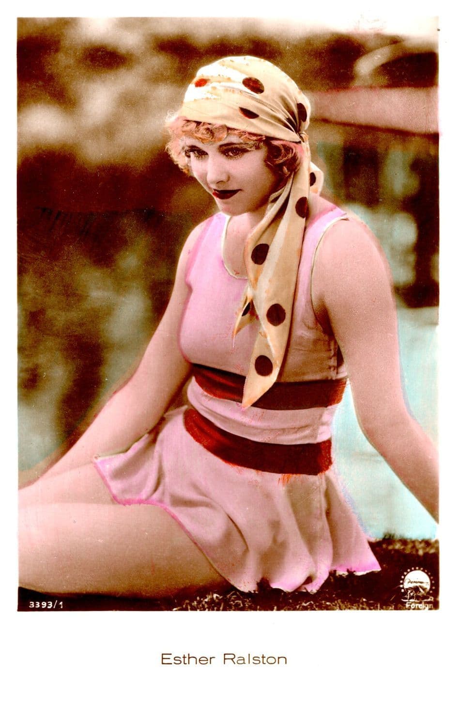 Esther Raiston Film Actress Hand Coloured Tinted Real Photo Postcard