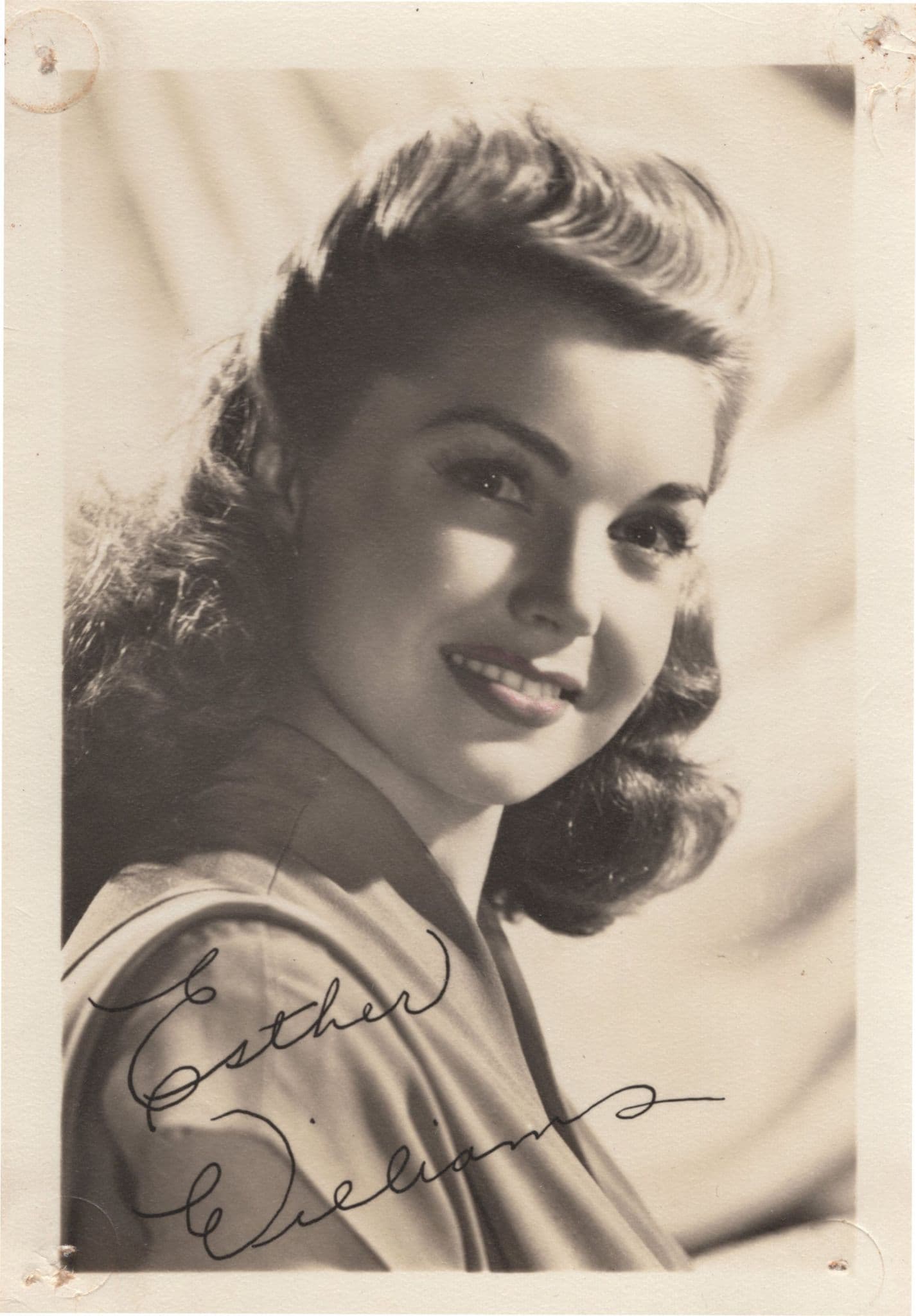 Esther Williams Film Actress Antique Signed Photo