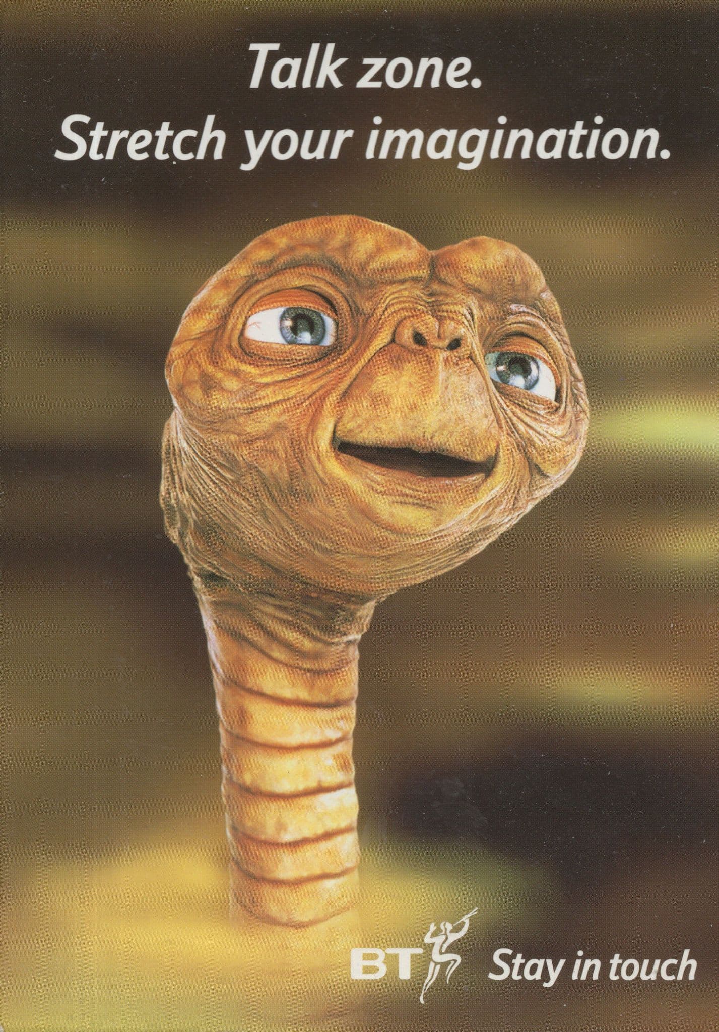 ET Steven Spielberg Film British Telecom Sci Fi Advertising Postcard