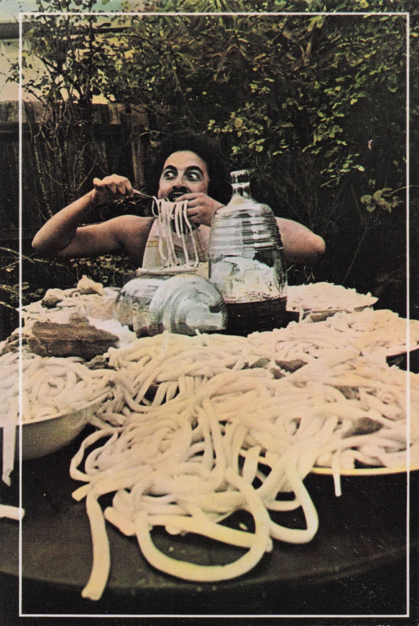 Ethnic Spaghetti Giant Food Bowl Cooking Instructions Australian Postcard