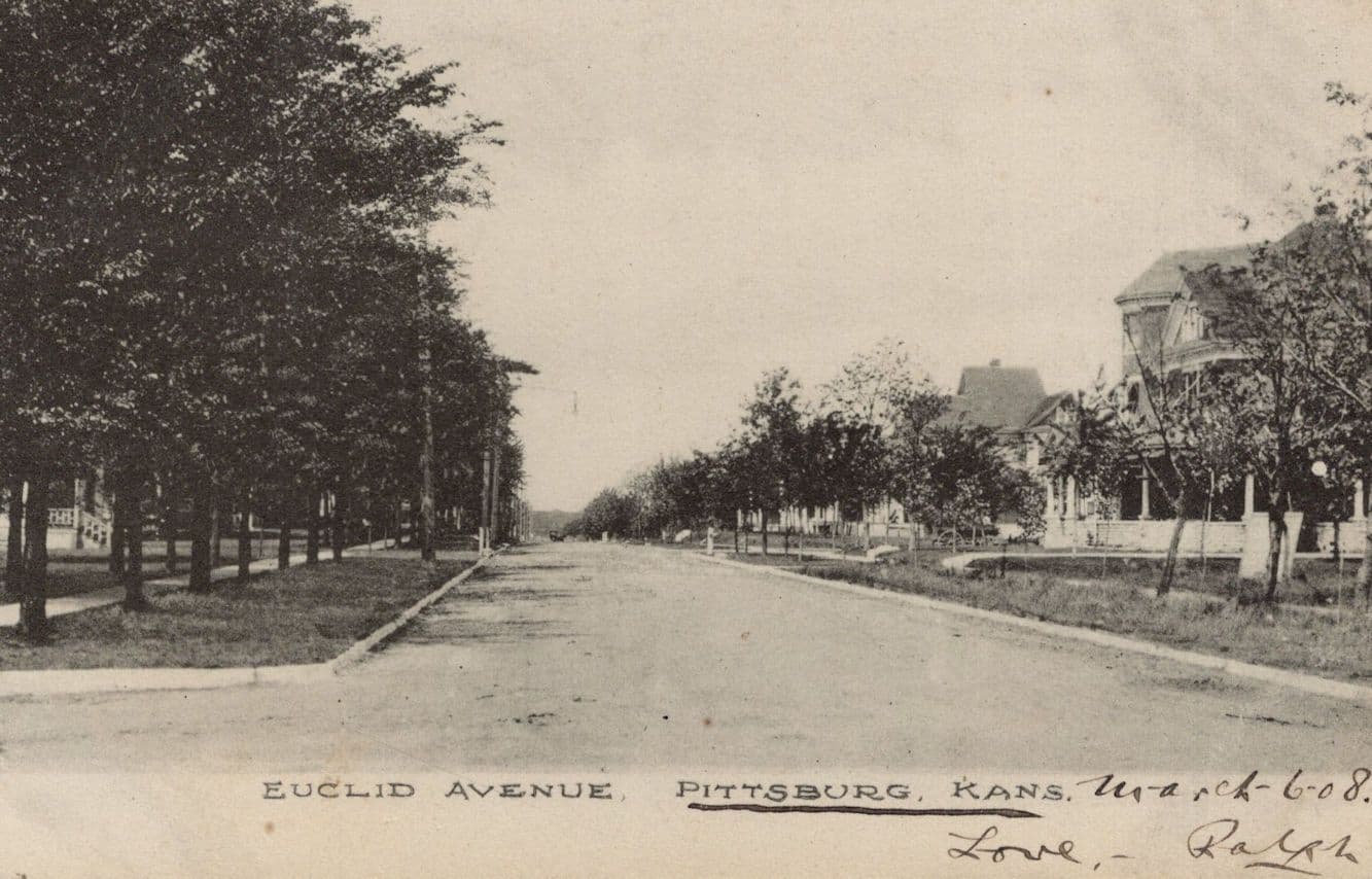 Euclid Avenue Pittsburg USA Antique Postcard