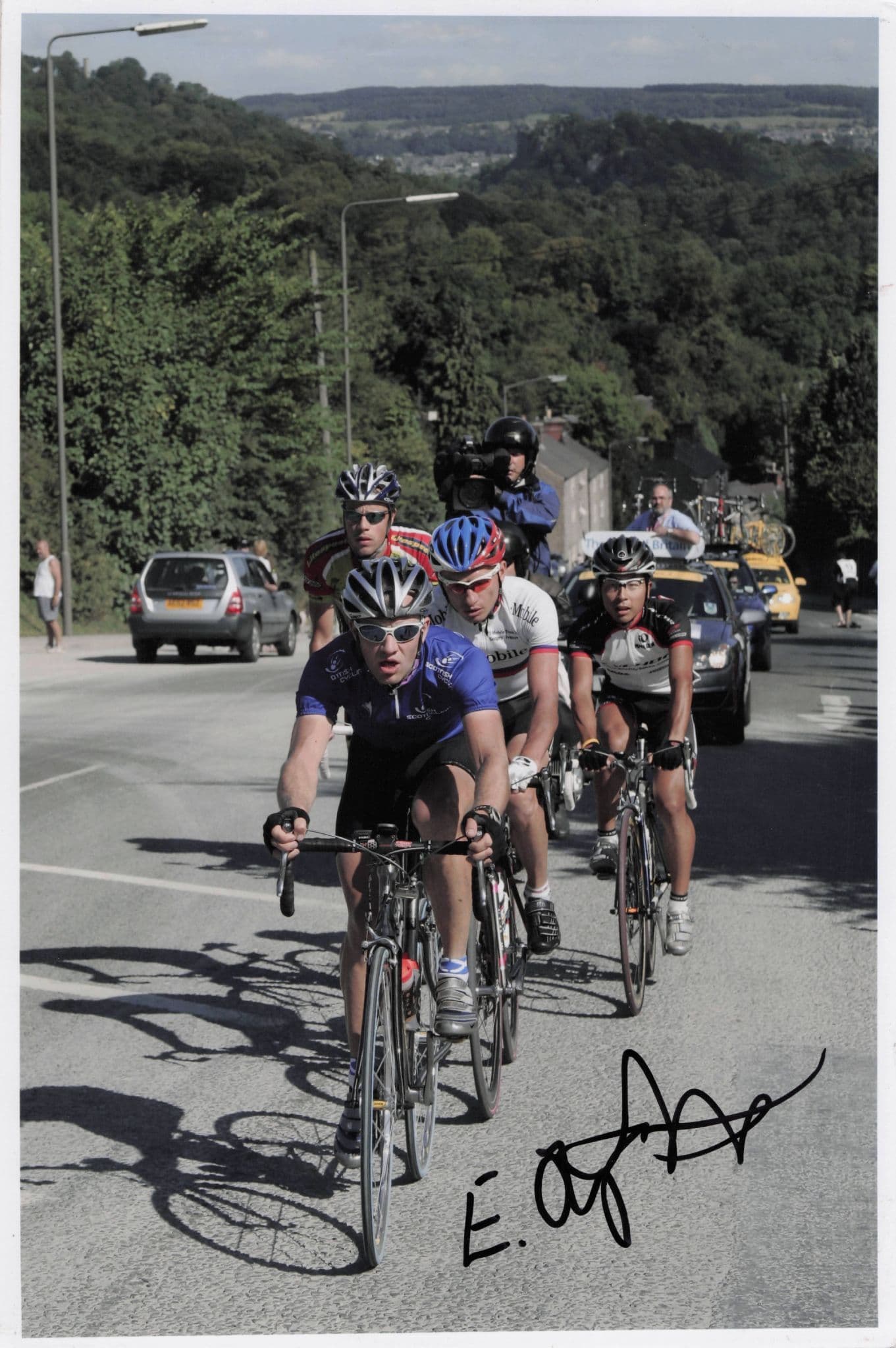 Evan Oliphant Scottish Cyclist 2005 Tour Of Britain 12x8 Hand Signed Photo