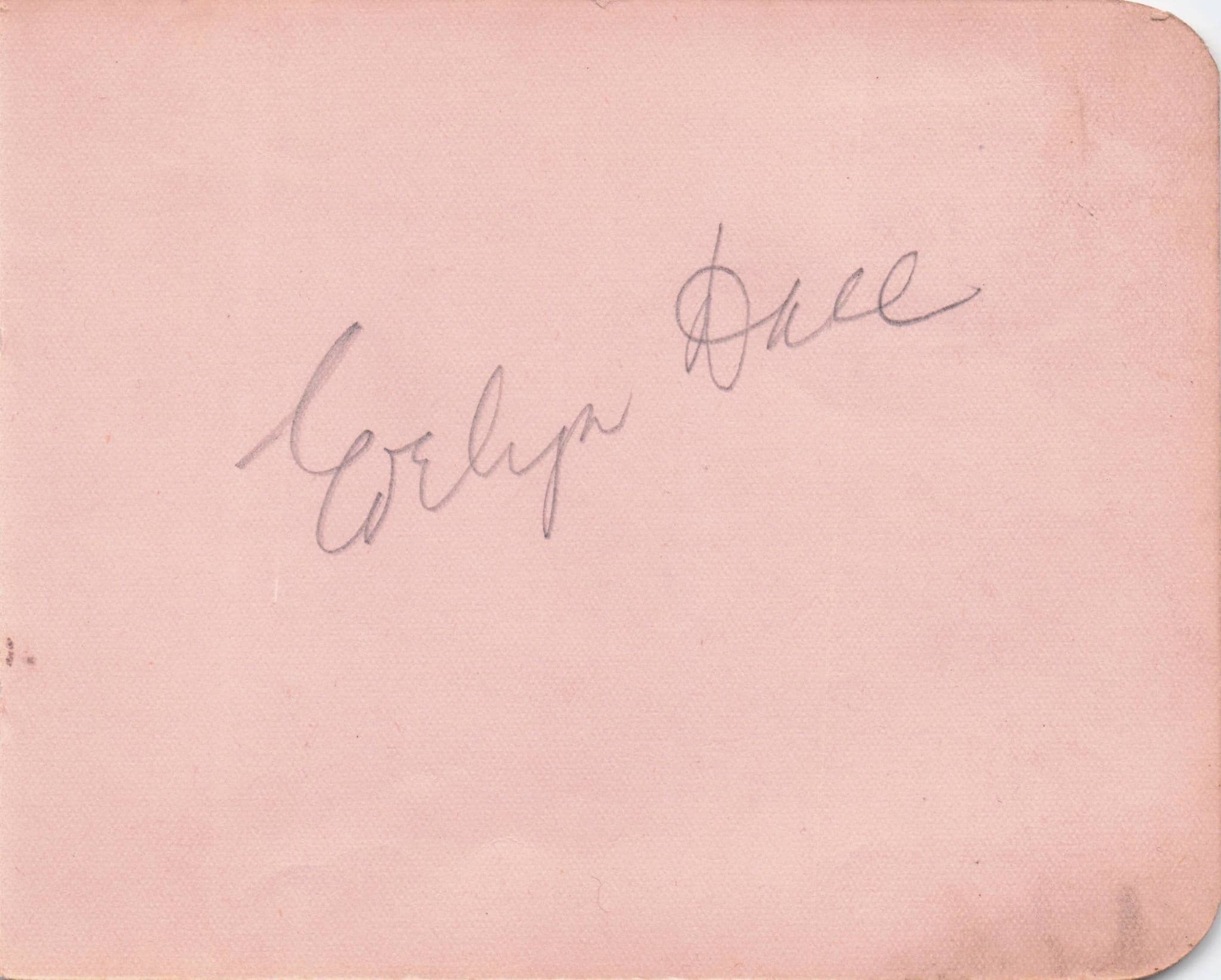 Evelyn Dall Hughie Green 2x Signed Old Autograph Page