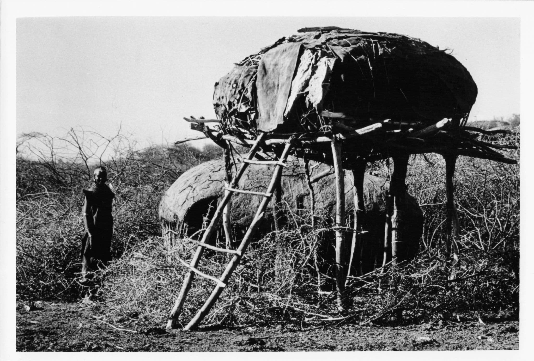Ewaso Ngiro Samburu Stilt House Kenya African Vintage 8x6 Press Photo