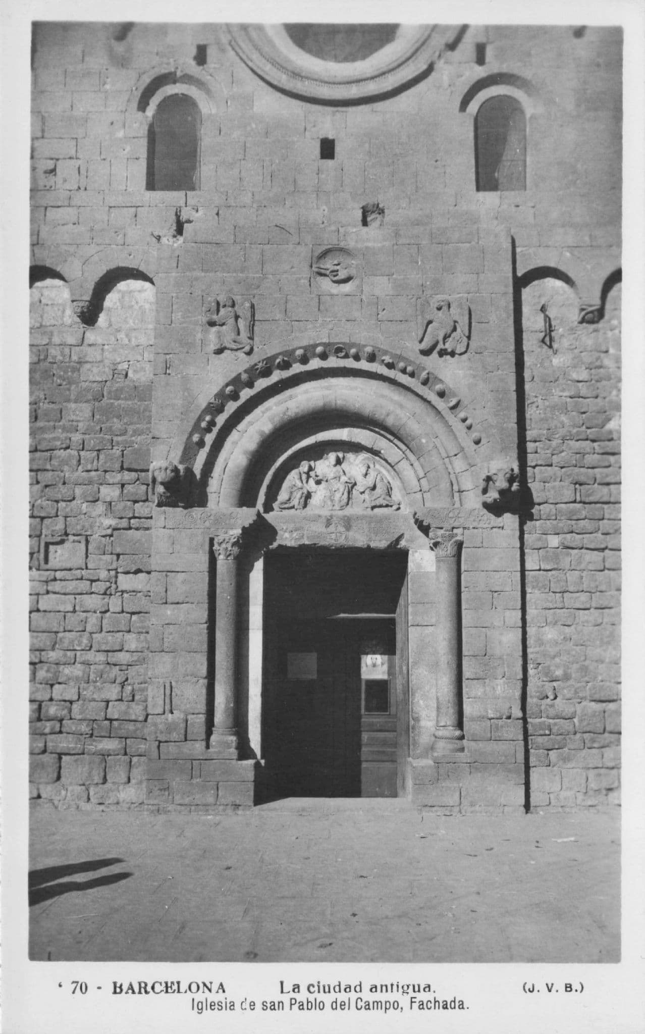 Fachada Ciudad Antigua Iglesia De San Pablo Del Campo Claustros Spain RPostcard