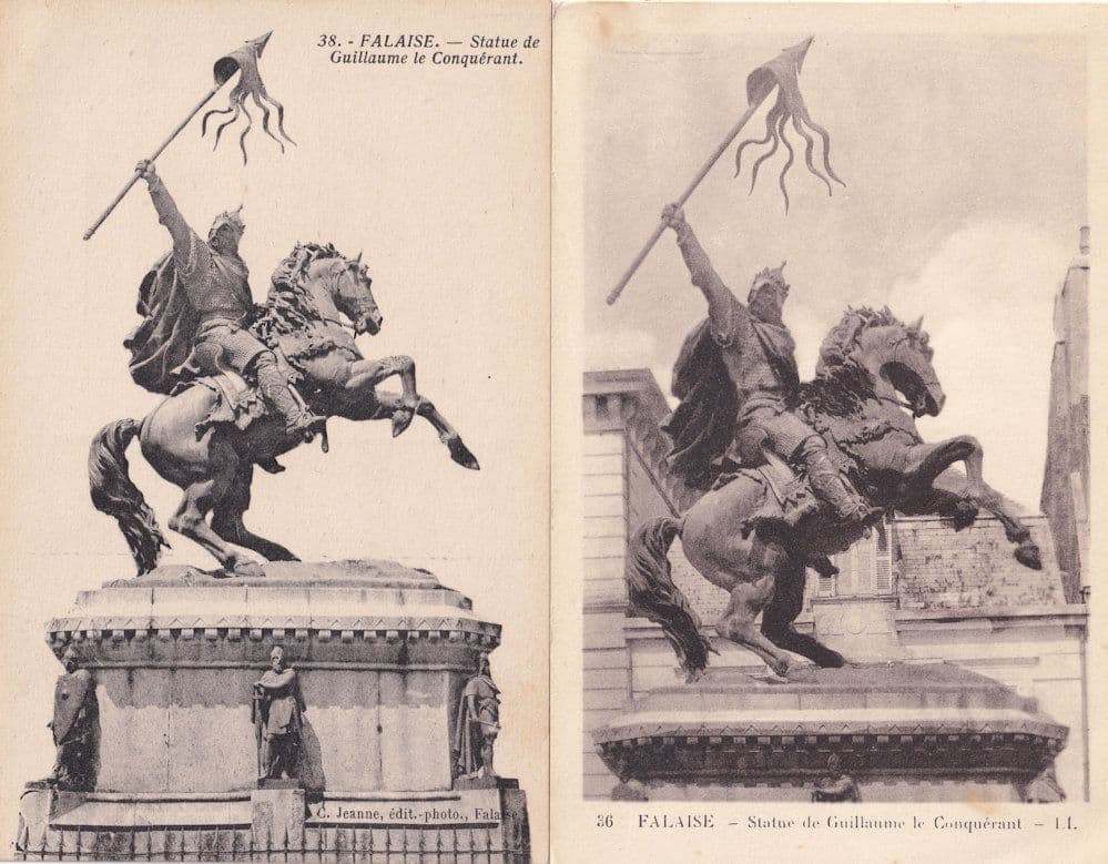 Falaise Statue De Guillaume Le Conquerant William The Conqueror 2x Postcard s