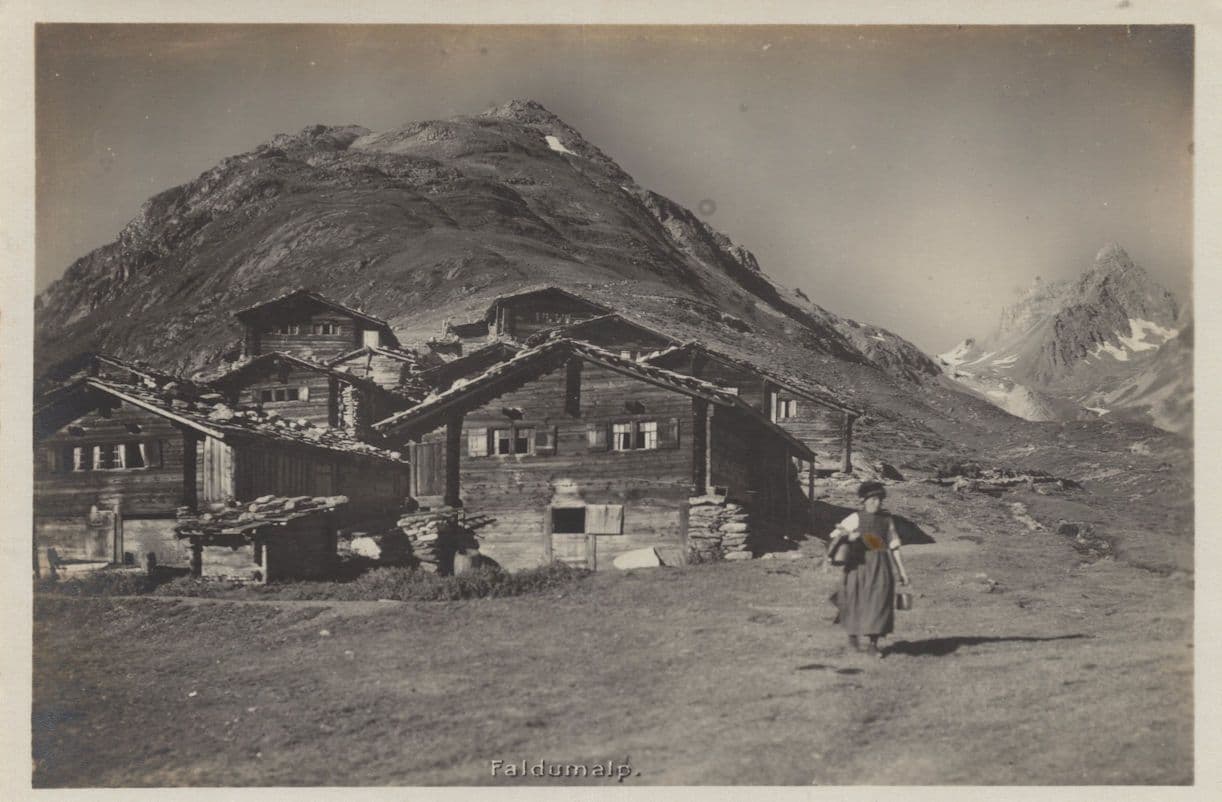 Faldumalp Switzerland Antique Postcard