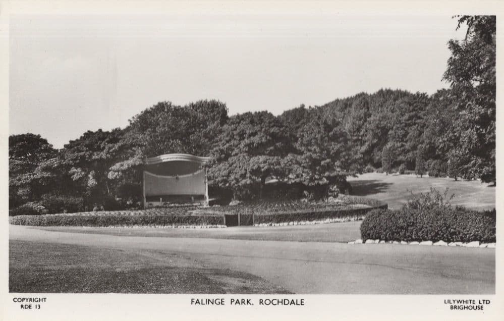 Falinge Park Rochdale Alt View Real Photo Lancs Postcard