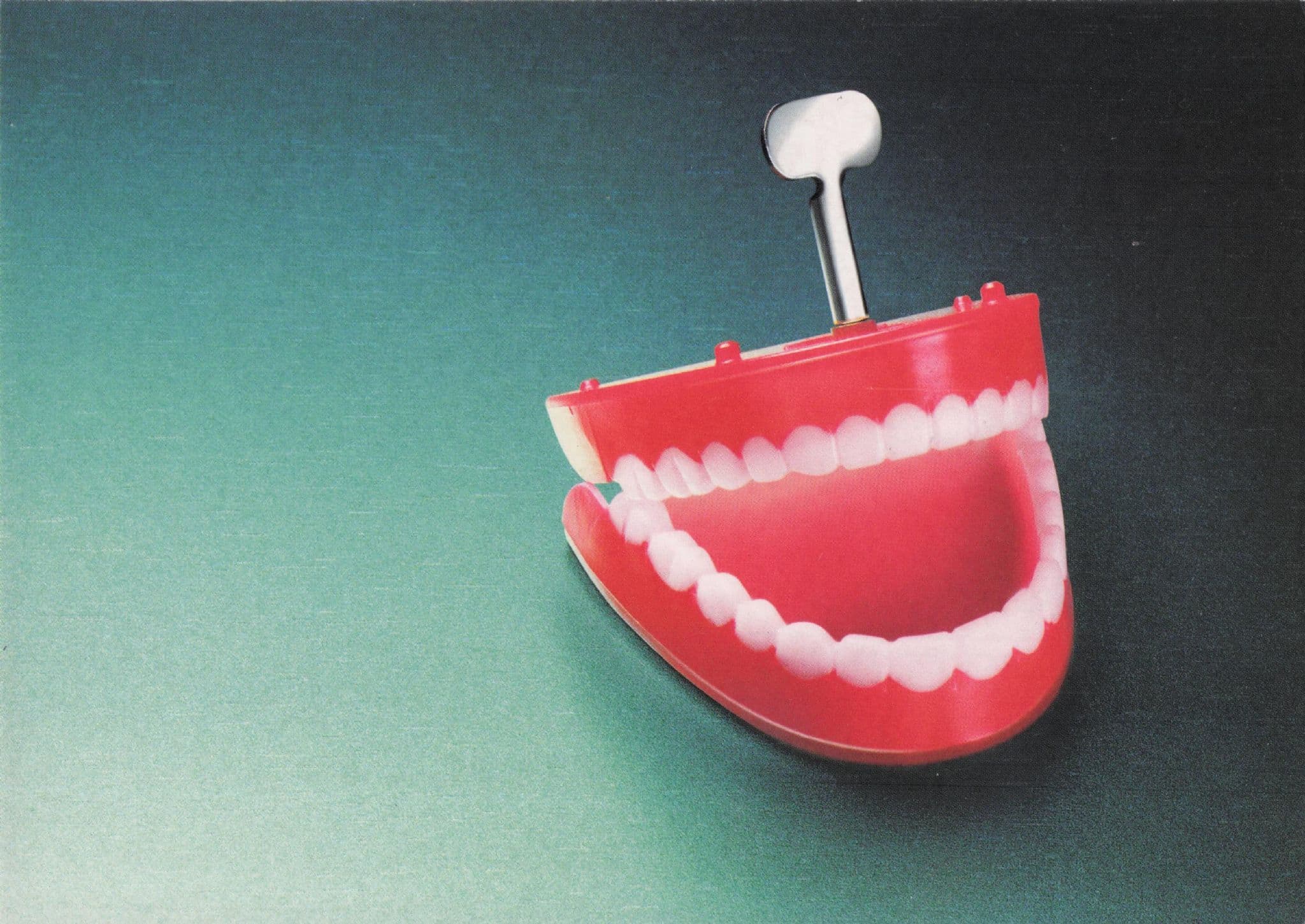 False Teeth Dentist Dentures Financial Times Advertising Postcard
