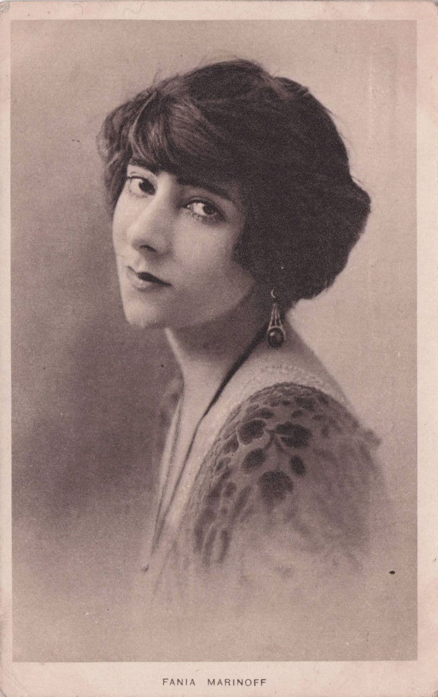 Fania Marinoff Russian Jewish Born Actress Antique Postcard