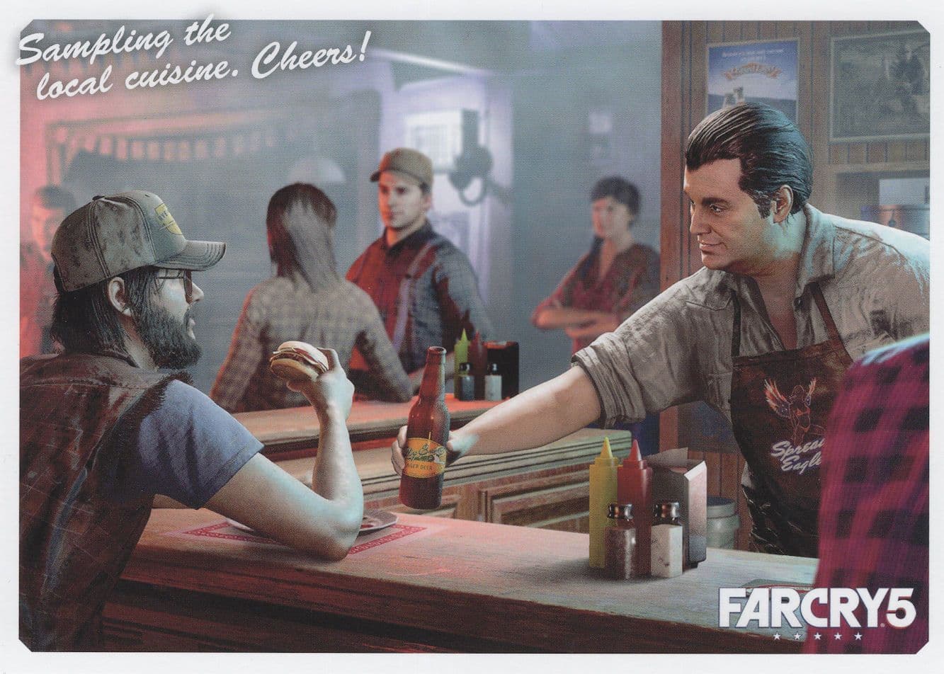 FarCry 5 Playstation 4 PS4 Game Advertising Postcard