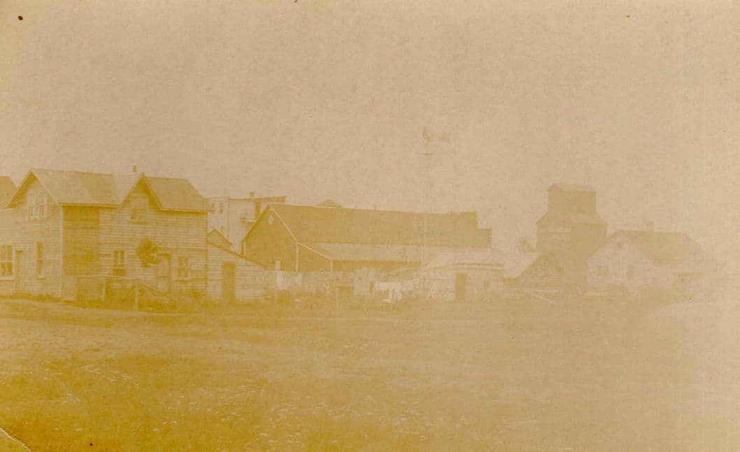 Farm Barn at Buchanan Saskatchewan Canada Antique RPC Postcard