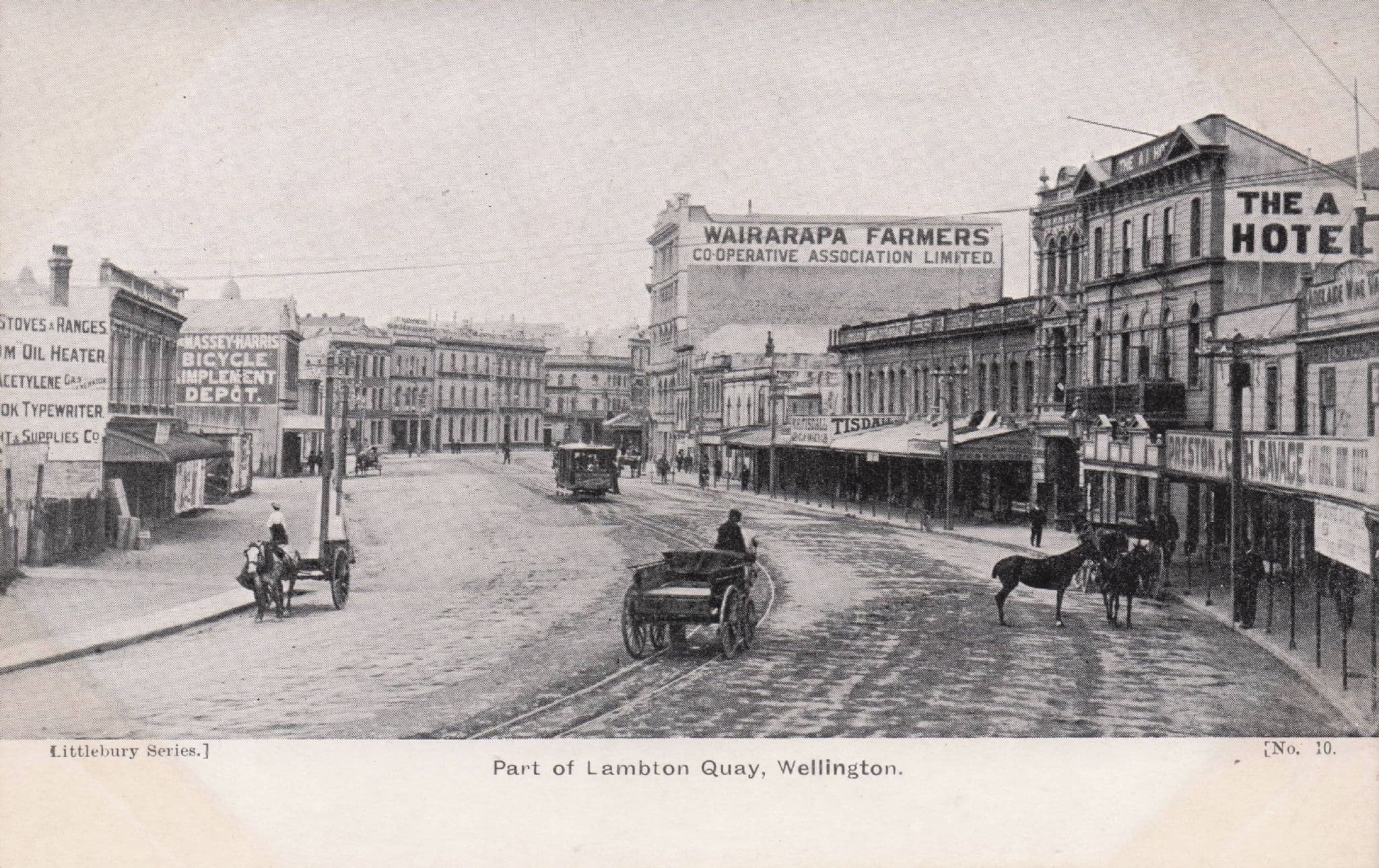 Farmers Association Bicycle Store Wellington New Zealand Old Postcard