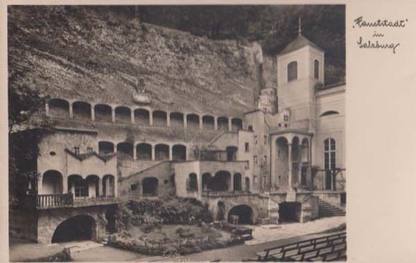 Fauststadt Salzburg Austria Swiss Switzerland Vintage Postcard + Munchen Beer