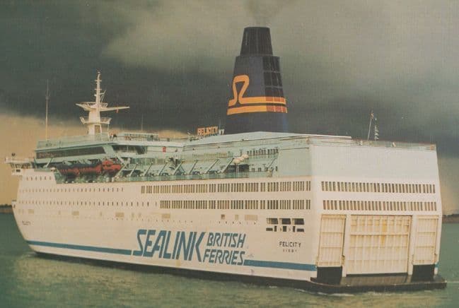 Felicity Sealink Ferry Ship at Rosslare Ireland Limited Edition 1000 Postcard