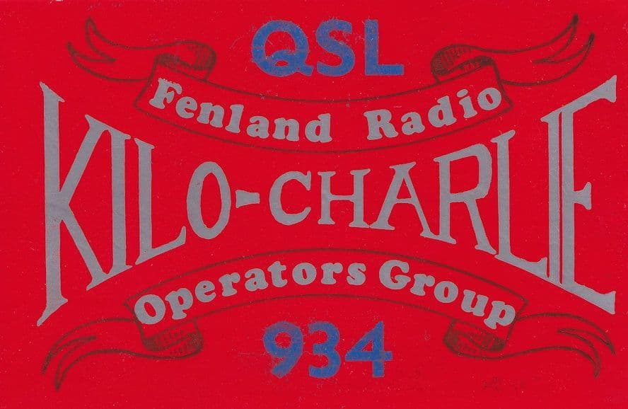 Fenland Peterborough Cambridge Amateur Radio Station Group Postcard QSL Card