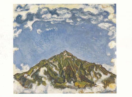 Ferdinand Hodler The Niesen From Heustrich German Old Oil Painting Postcard