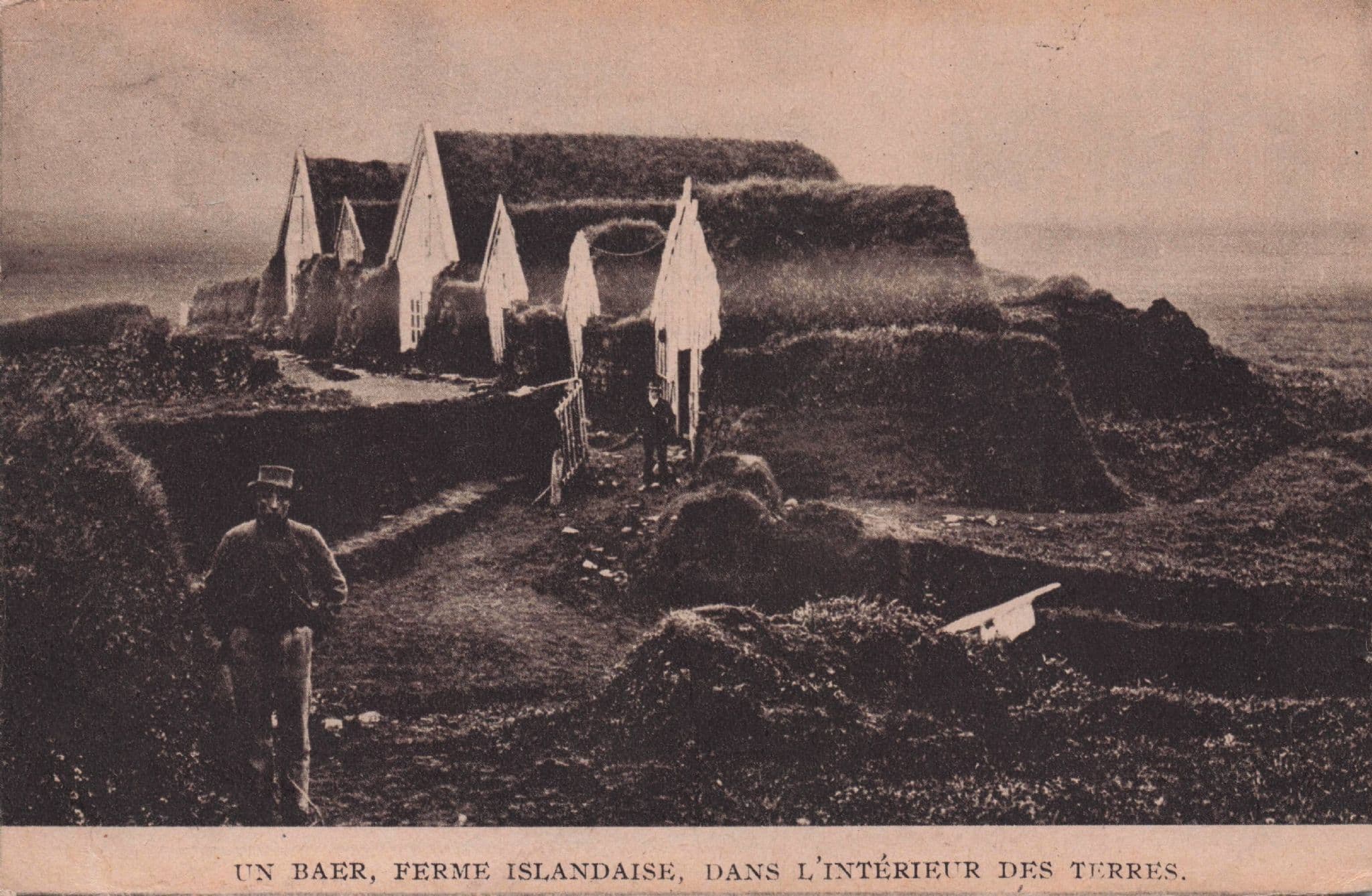 Ferme Islandaise Beach Houses Baer Antique French Postcard