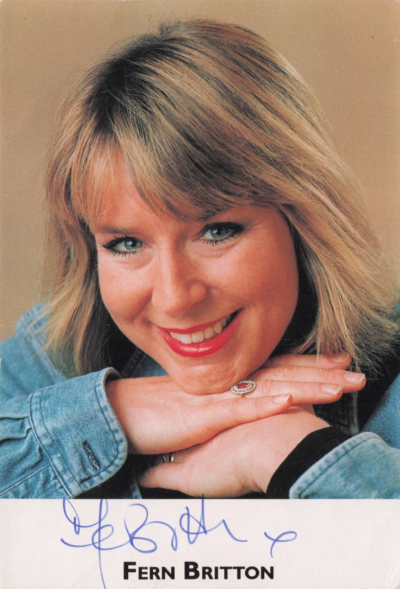 Fern Britton Breakfast TV Presenter Vintage Hand Signed Photo