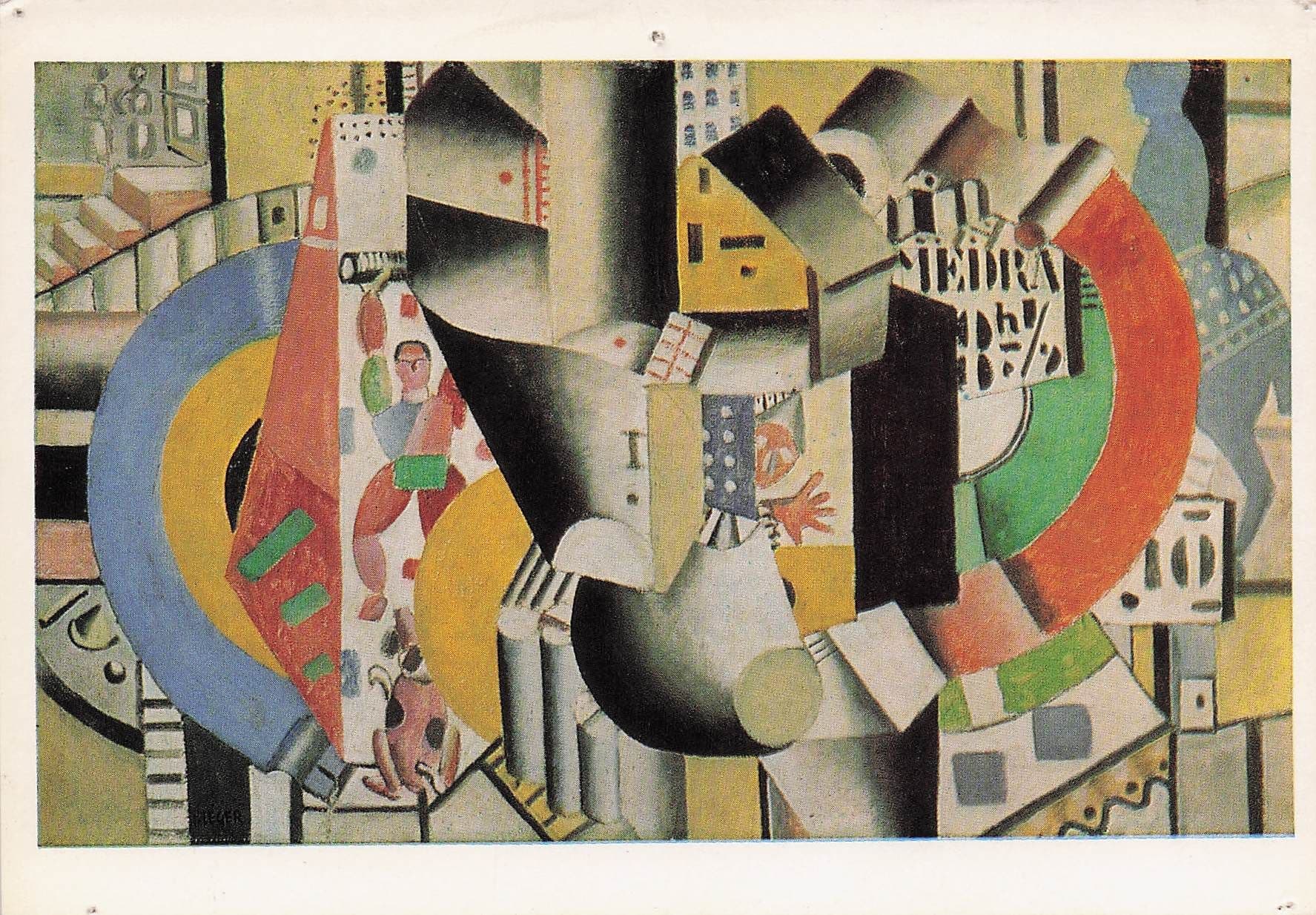 Fernand Leger The Circus Painting Postcard