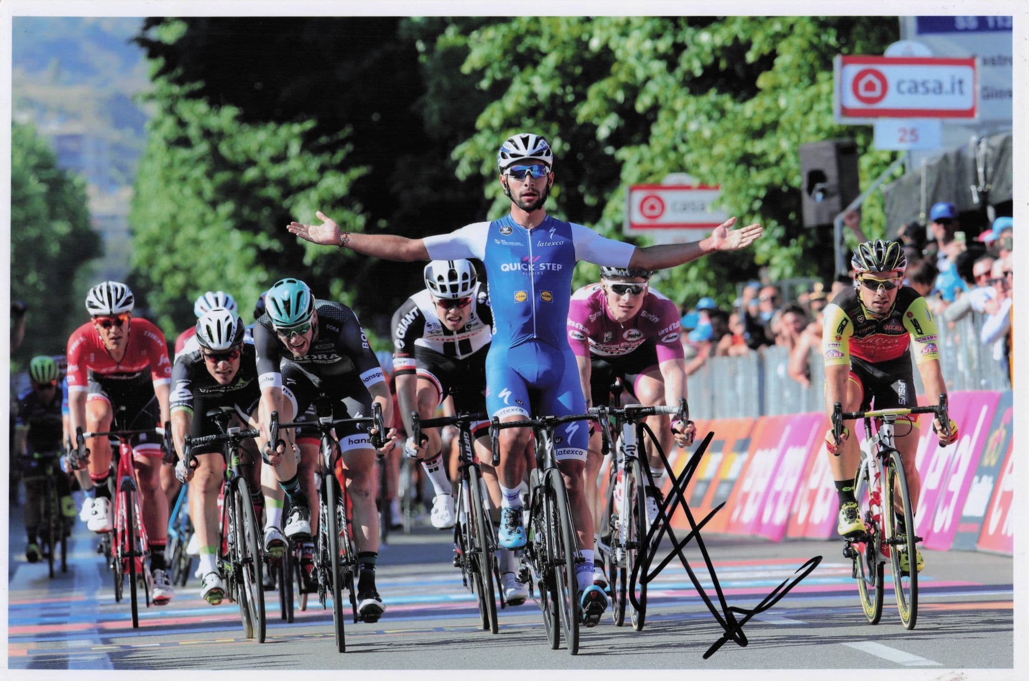 Fernando Gavira Columbian Cyclist 2017 Giro D'Italia 12x8 Hand Signed Photo