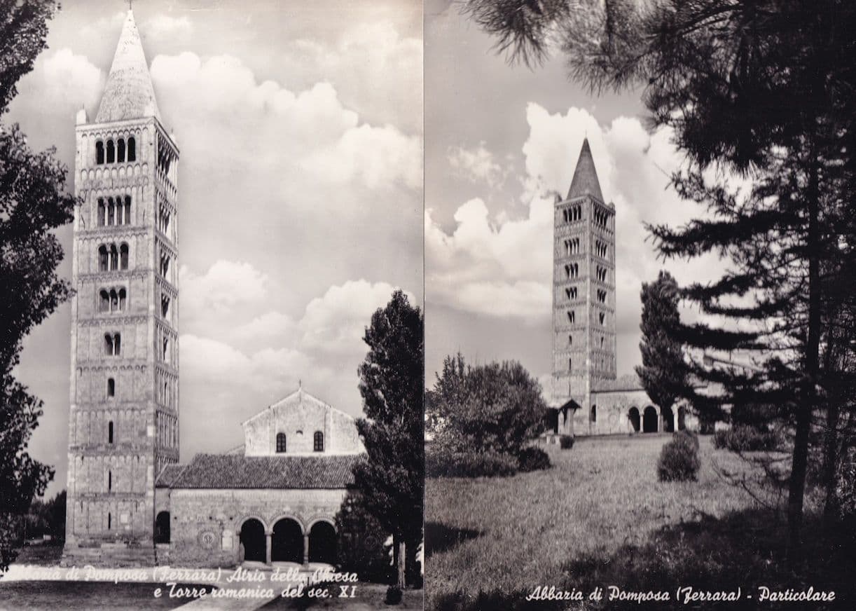 Ferrara Abbaria Di Pomposa Particolare Italian 2x Real Photo Postcard