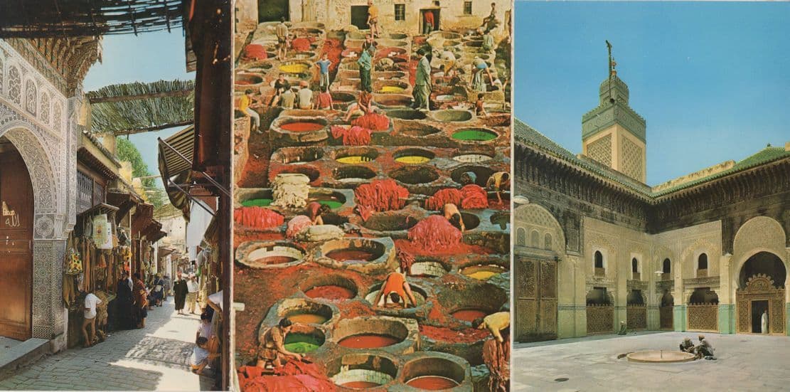 Fes Les Tanneurs Morocco Crafts Makers & Vendors 3x Postcard s