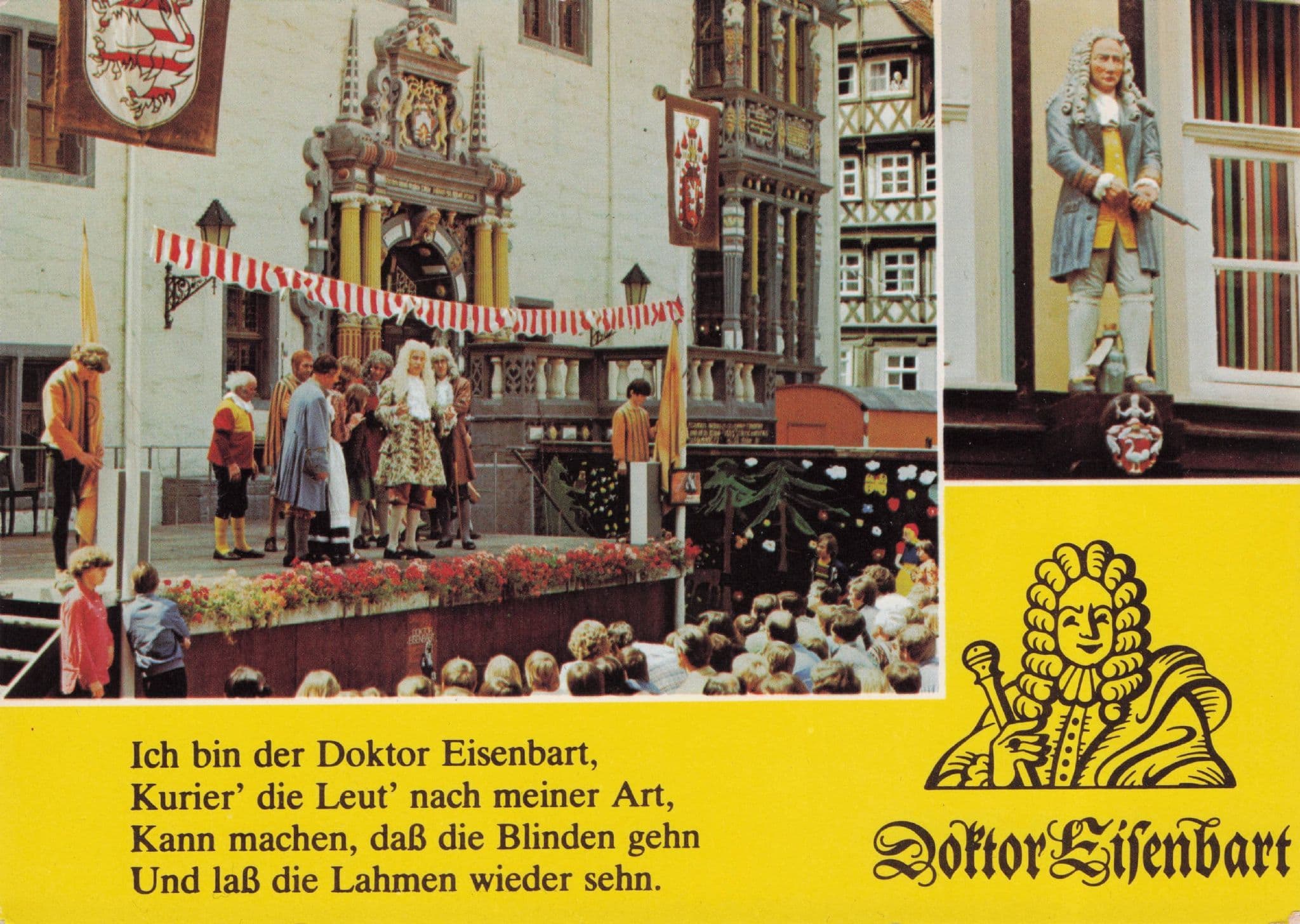 Festival at Hann Munden German Eisenbart Festpiele Postcard
