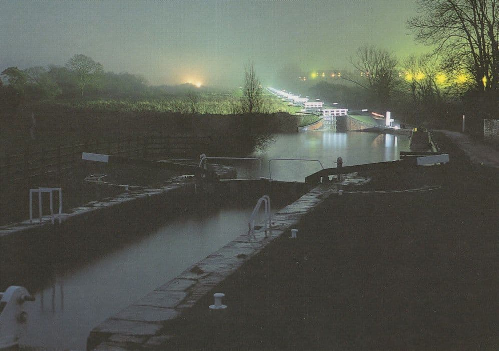 Festival Of Light Caen Hill Locks Devizes Wiltshire Postcard