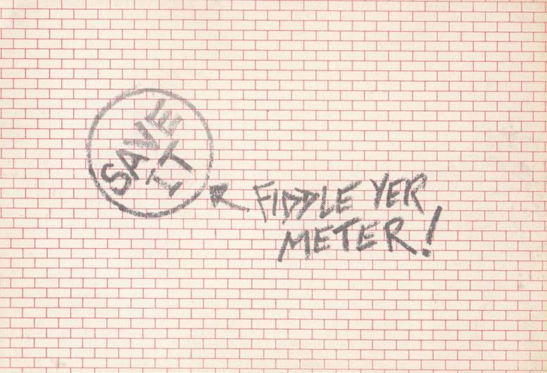Fiddle Your Gas Water Meter Comic Crime Postcard