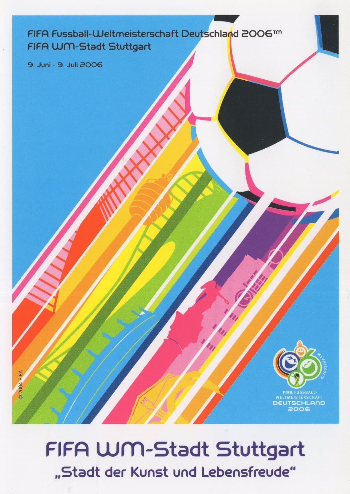 FIFA Stuttgart Football Stadium 2006 World Cup Germany Postcard