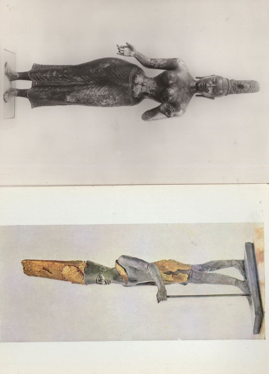 Figure Of Amun Museum Tara Bronze Greek Sculpture 2x Postcard s