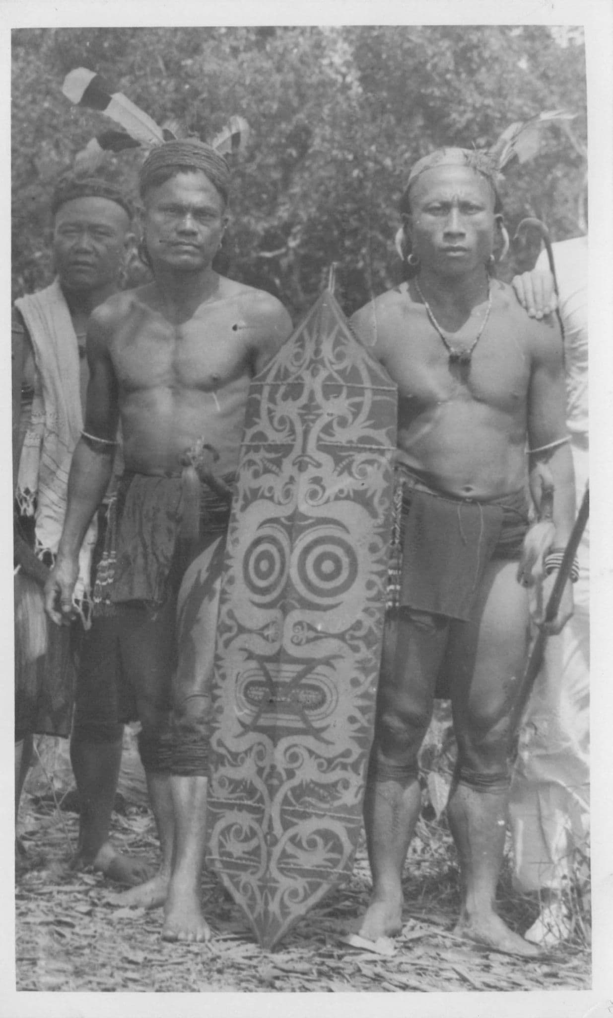 Fijian Warriors Weapon Mint Rare Real Photo Antique Postcard
