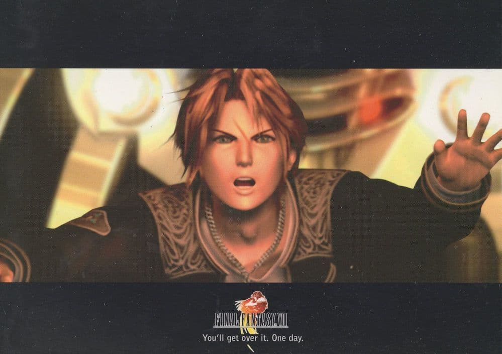 Final Fantasy VII Squaresoft PS4 Game Launch Advertising Postcard
