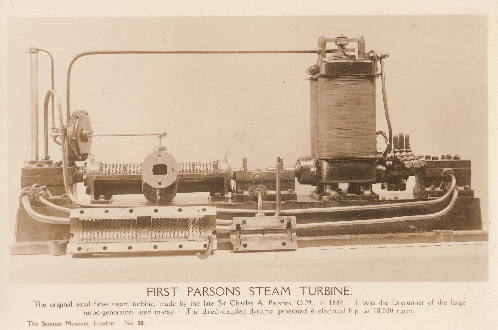 First CA KW Parsons Steam Engine Vintage Real Photo Postcard