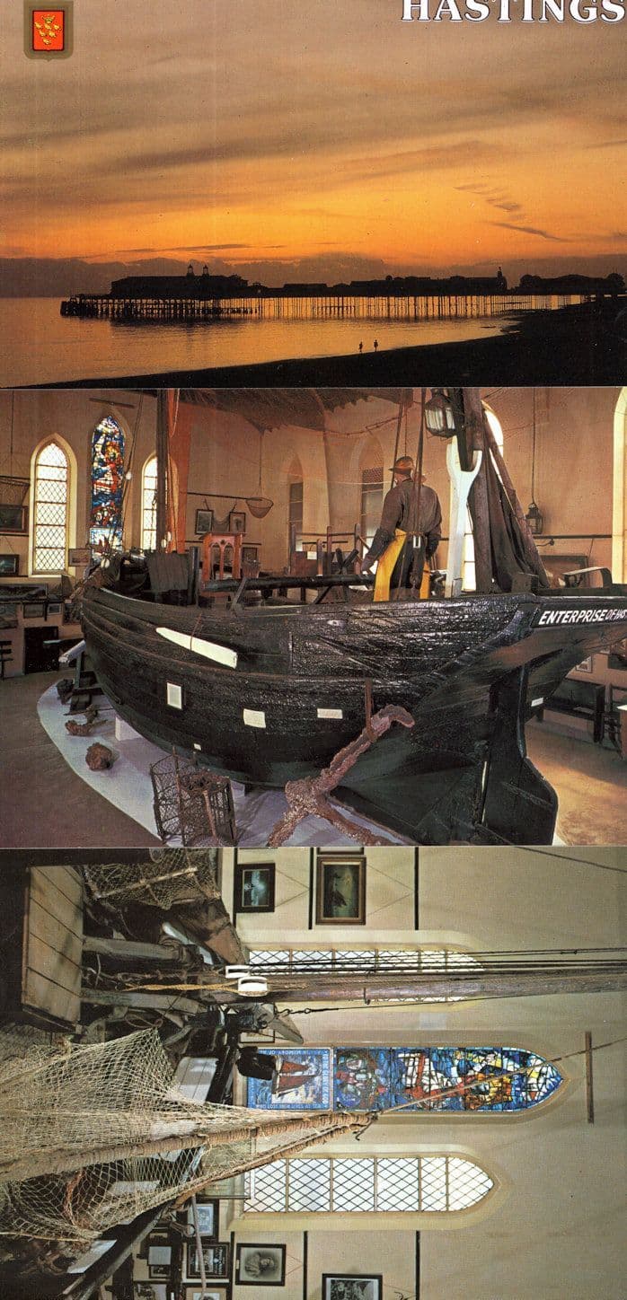 Fishermans Museum Hastings 3x Sussex Postcard s