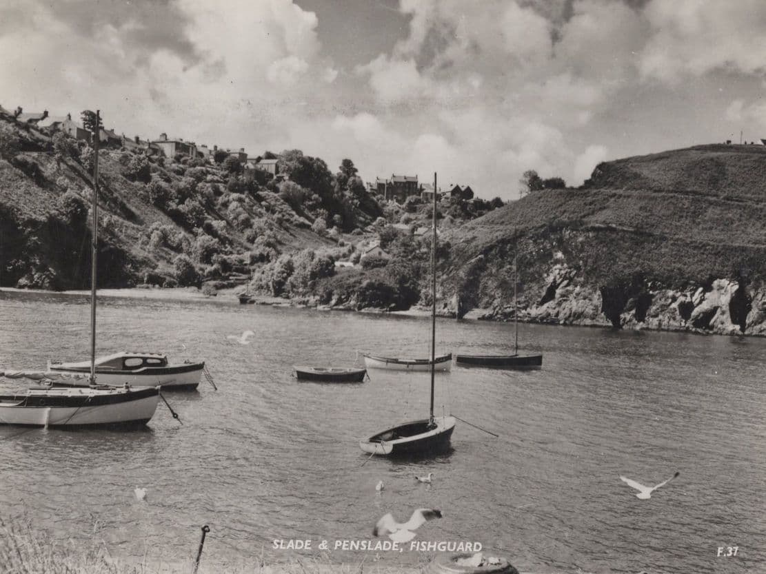Fishguard Penslade Pembrokeshire Real Photo Scottish Postcard