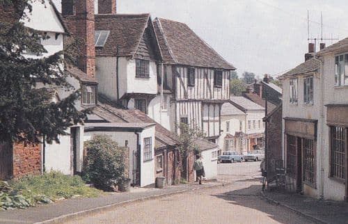 Fishmarket Street Thaxted Essex Postcard
