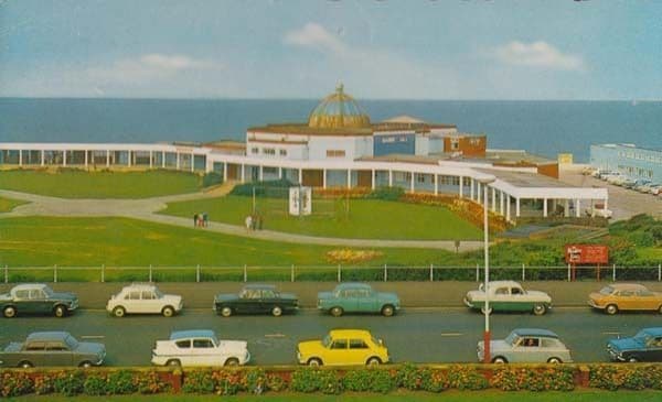 Fleetwood Hall Lancashire 1970s Large Red Marine Sign Postcard