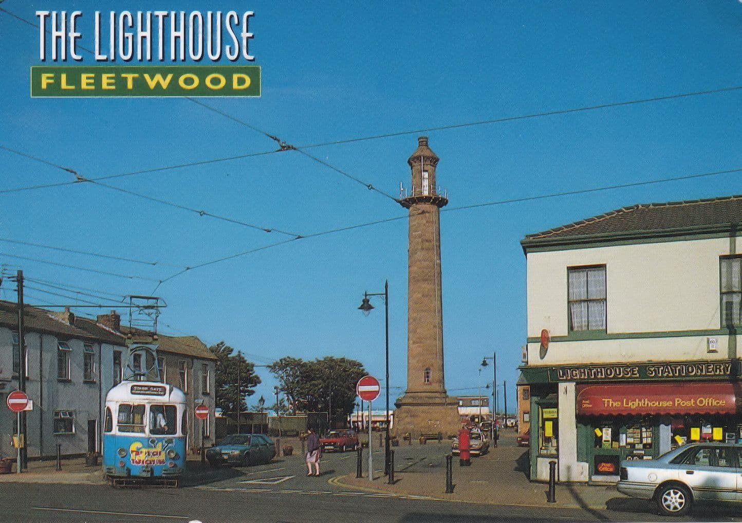 Fleetwood Post Office Lighthouse Stationary Shop Lancs Postcard