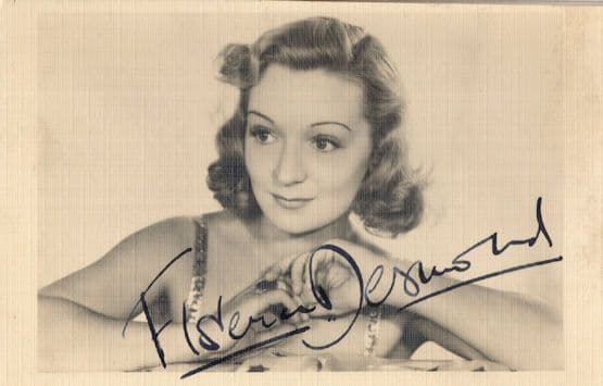 Florence Desmond Cabaret Comedian Music Hall Hand Signed Photo