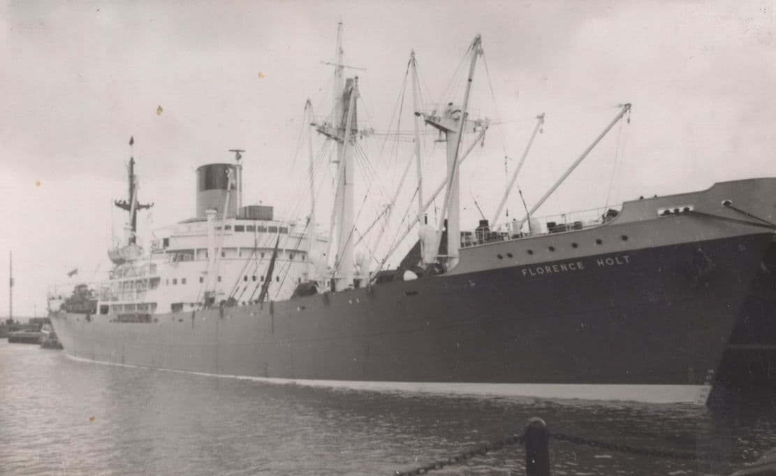 Florence Holt Steamer Steam Turbine Ship Vintage Rare Photo