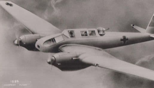 Focke Wulf FW 57 WW2 German War Military Plane Aircraft Vintage Postcard
