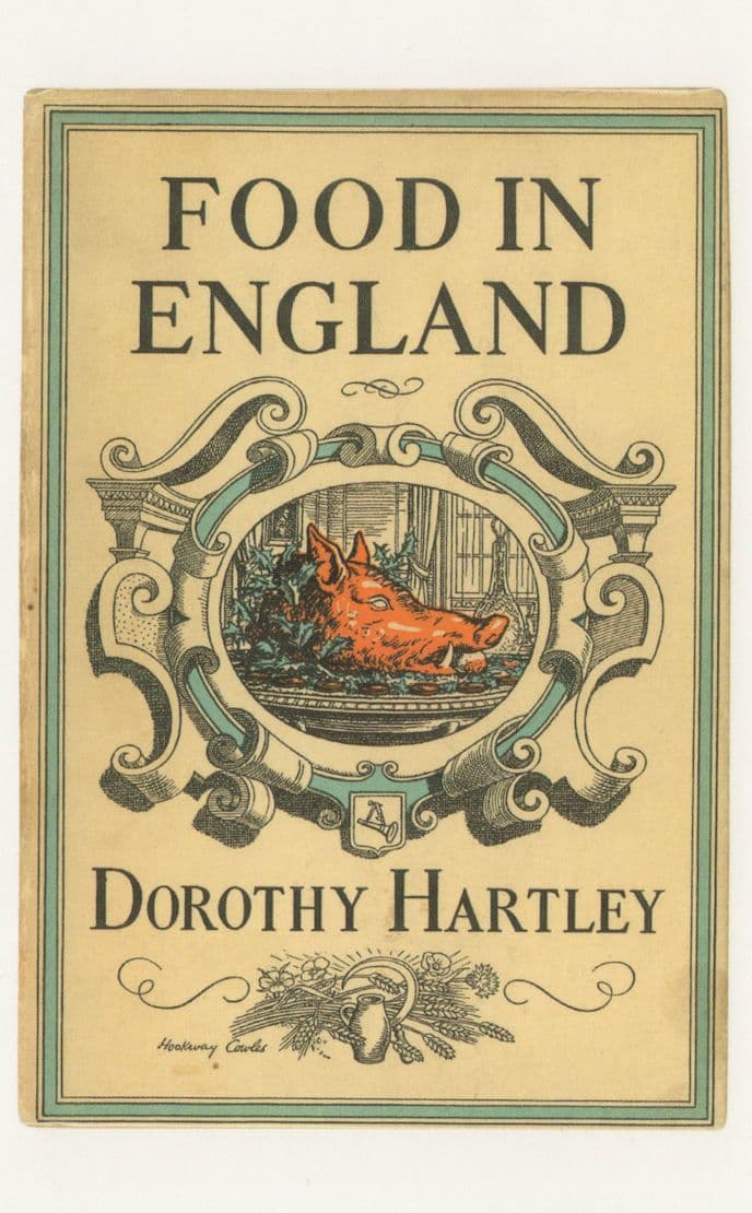 Food In England Dorothy Hartley 1954 Book Postcard
