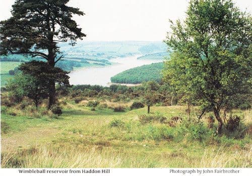 Footpath at Wimbleball Somerset Resevoir Haddon Hill Rare Postcard